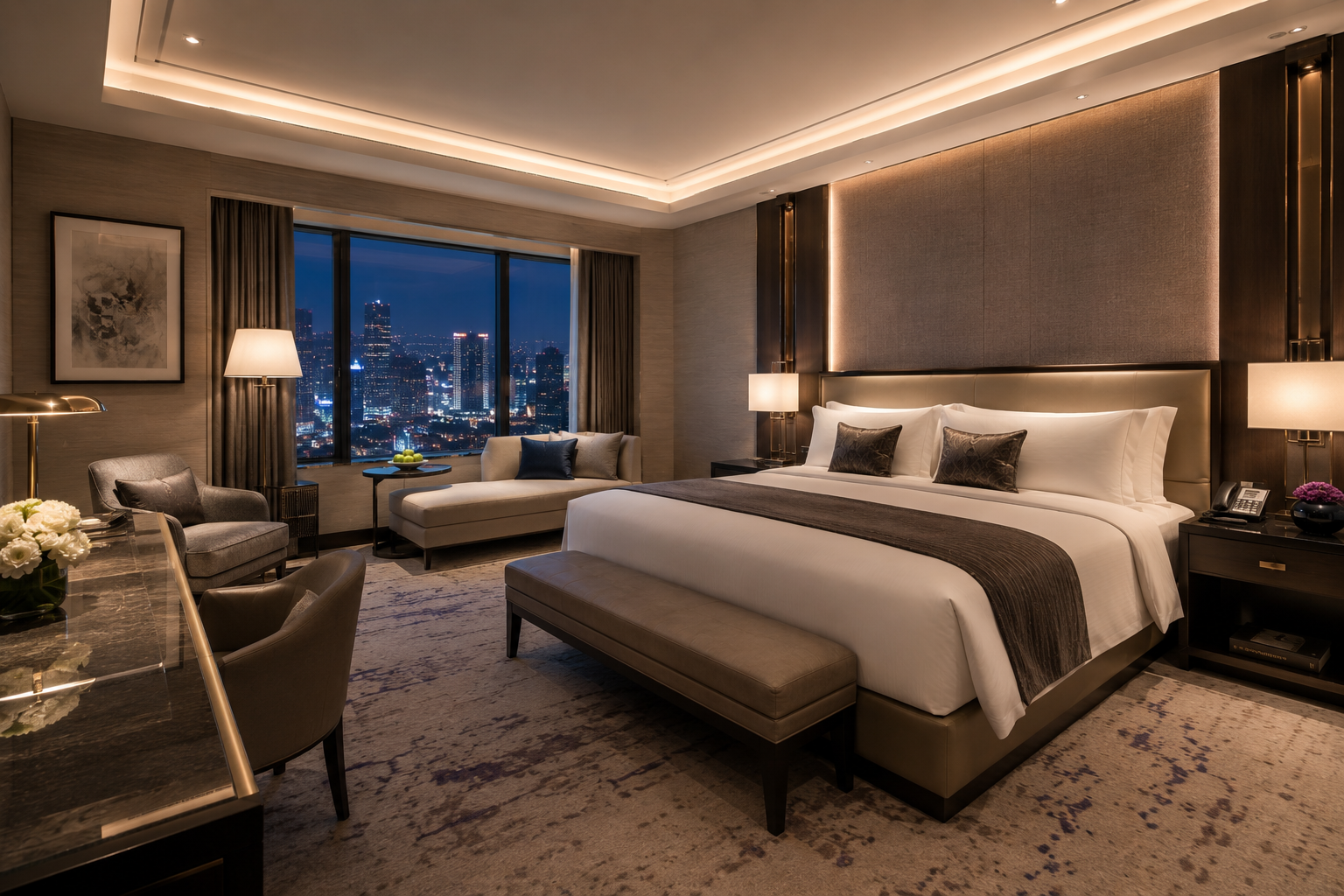 2. Premium Hotel Guest Room